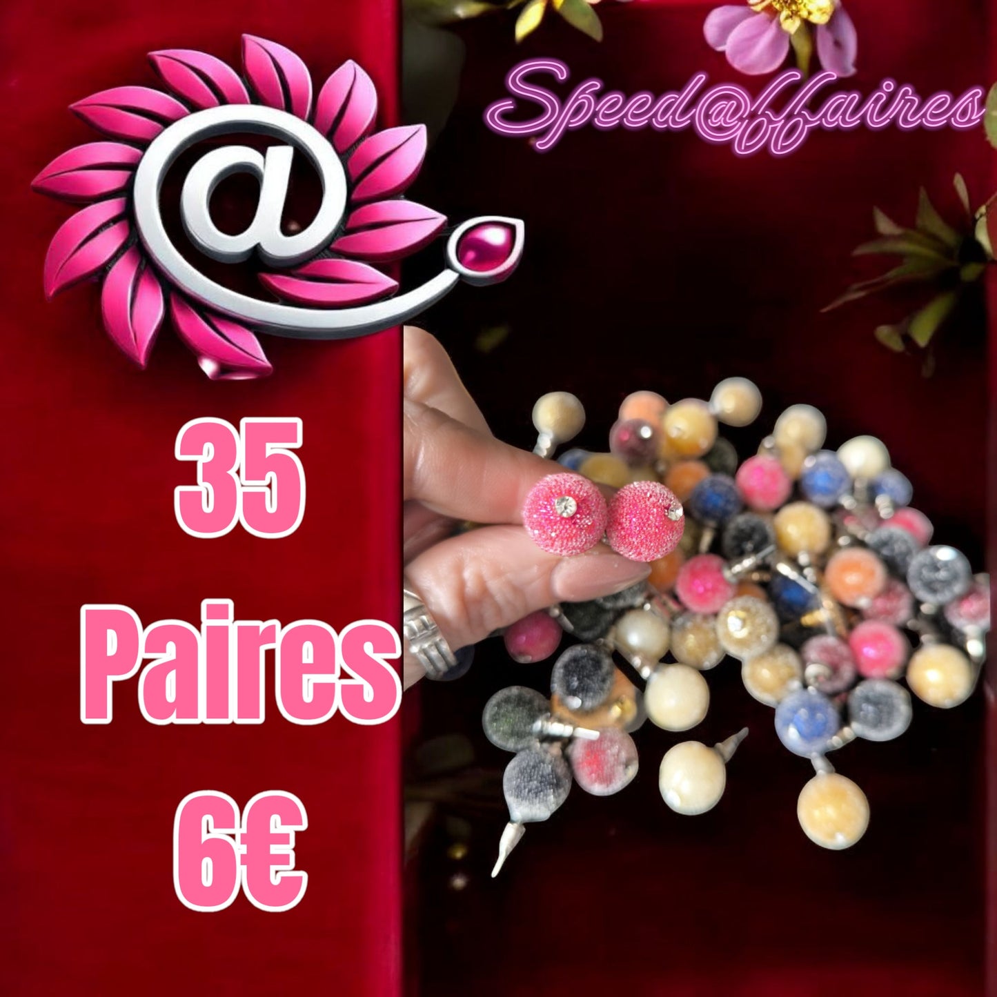Lot de 35 paires de boucles d'oreilles - 22M