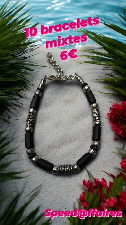 Lot de 10 bracelets mixtes - 38C