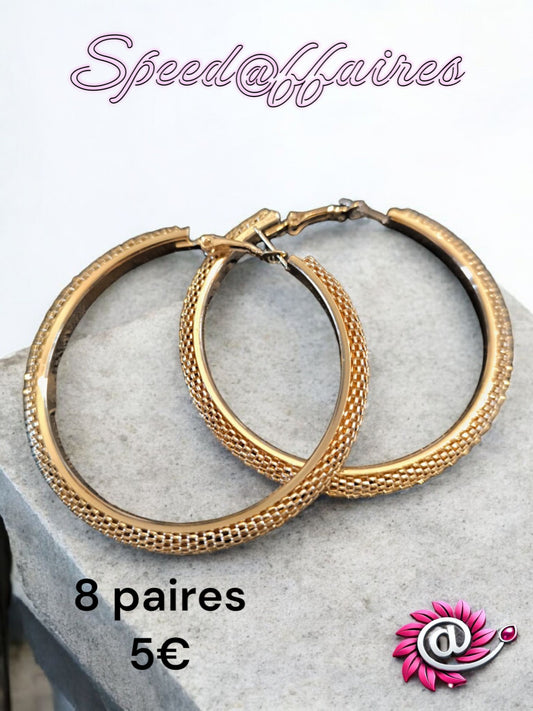 Lot de 12 paires de créoles - 43L