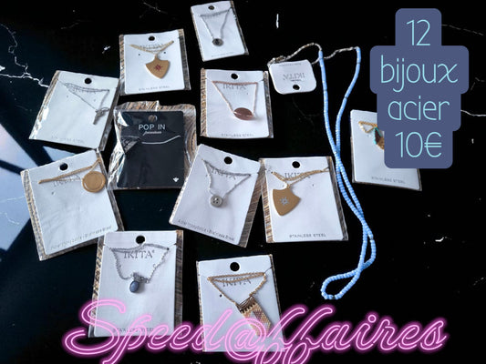 Lot de bijoux en acier (2) - 49F