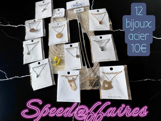 Lot de bijoux en acier (5) - 49H