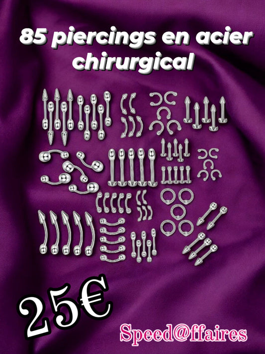 Lot de 85 piercings - 62B