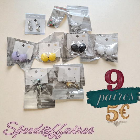 Lot de boucles d'oreilles (1) - 76L