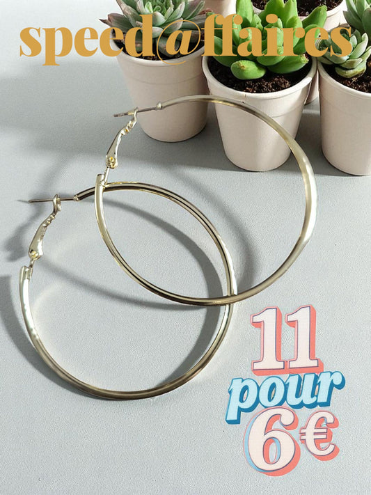 Lot de 11 paires de créoles 3 - 77H