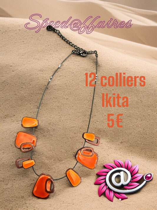 Lot de 12 colliers Ikita - 26E
