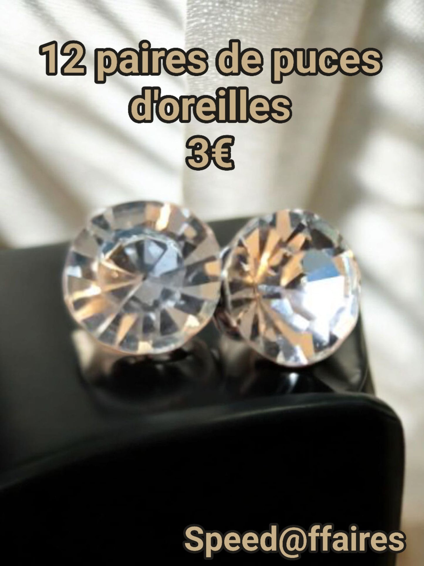 Lot de 12 paires de puces d'oreilles - 43C